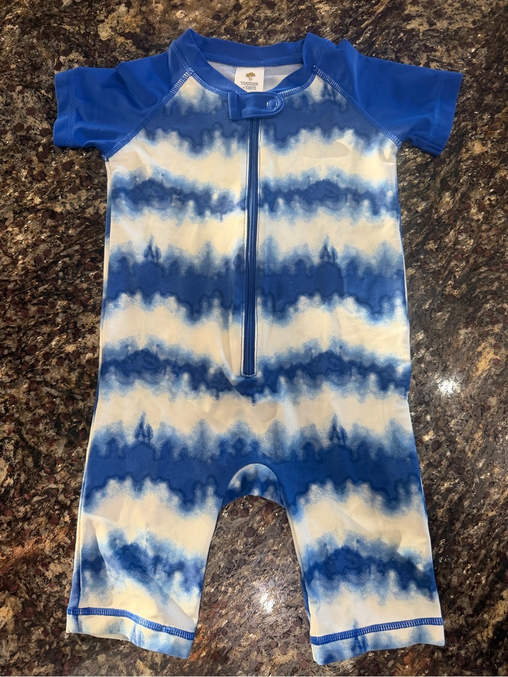 Tucker + Tate  Blue Tie-Dye One-Piece Swimsuit 12 months